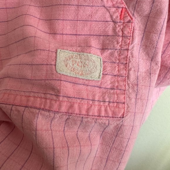 Vintage 80s 90s PCH Pacific Coast‎ Highway Pullover Hoodie Pink Striped L - Picture 7 of 12